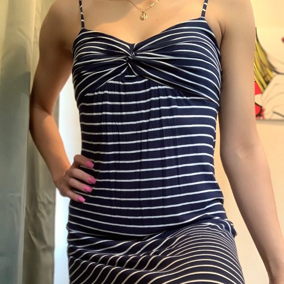 Long Stripped Sundress - Picture 2 of 5